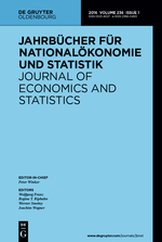 Cover Journal of Economics and Statistics